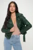 Coalition LA Zip Up Biker Jacket with Belt sold by Charming Charlie