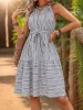 Striped Tie Waist Dress sold by Charming Charlie