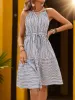 Striped Tie Waist Dress sold by Charming Charlie