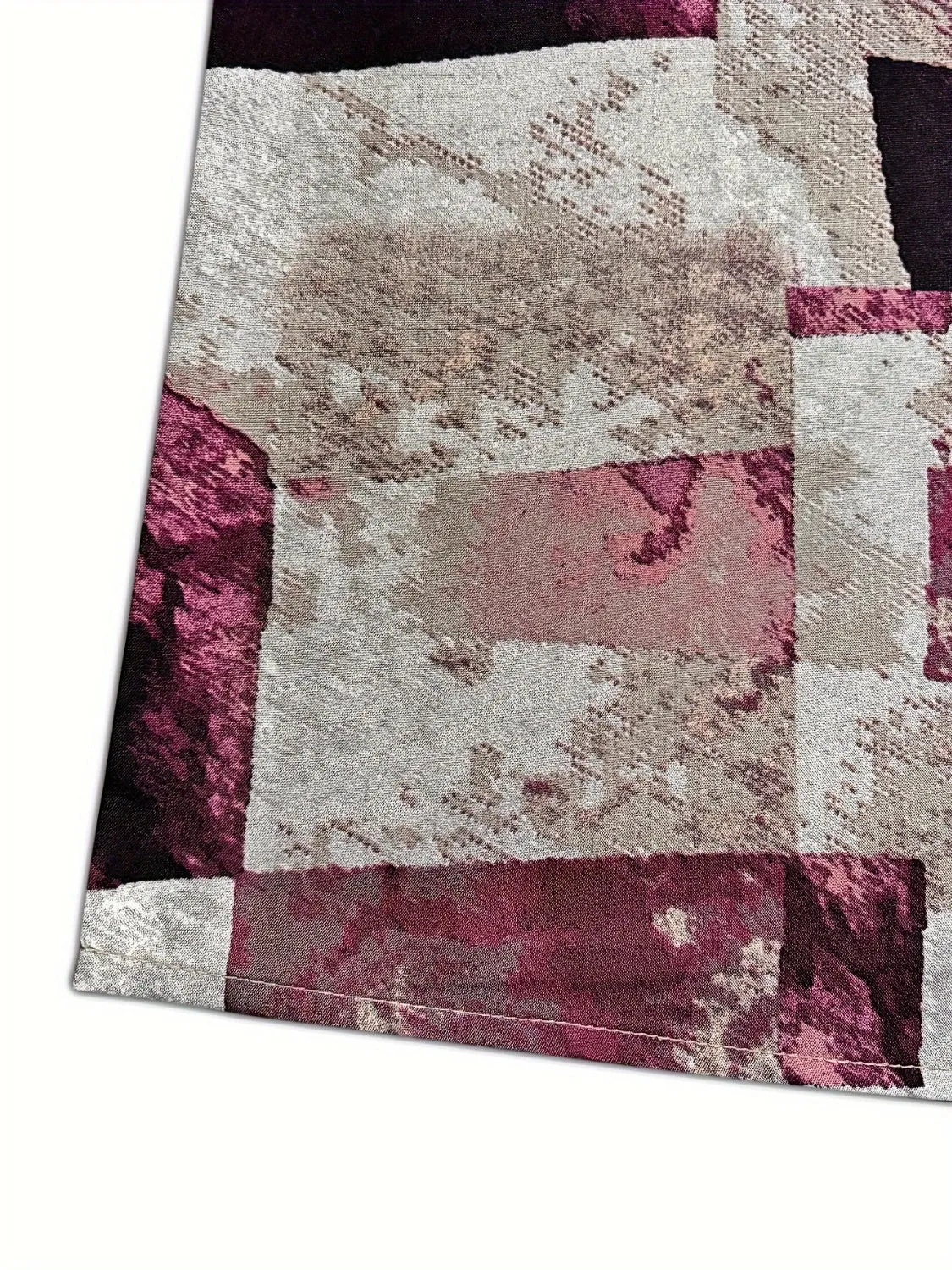 Printed Notched Short Sleeve Blouse sold by Charming Charlie product image thumbnail 4