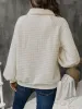 Half Button Long Sleeve Sweatshirt sold by Charming Charlie