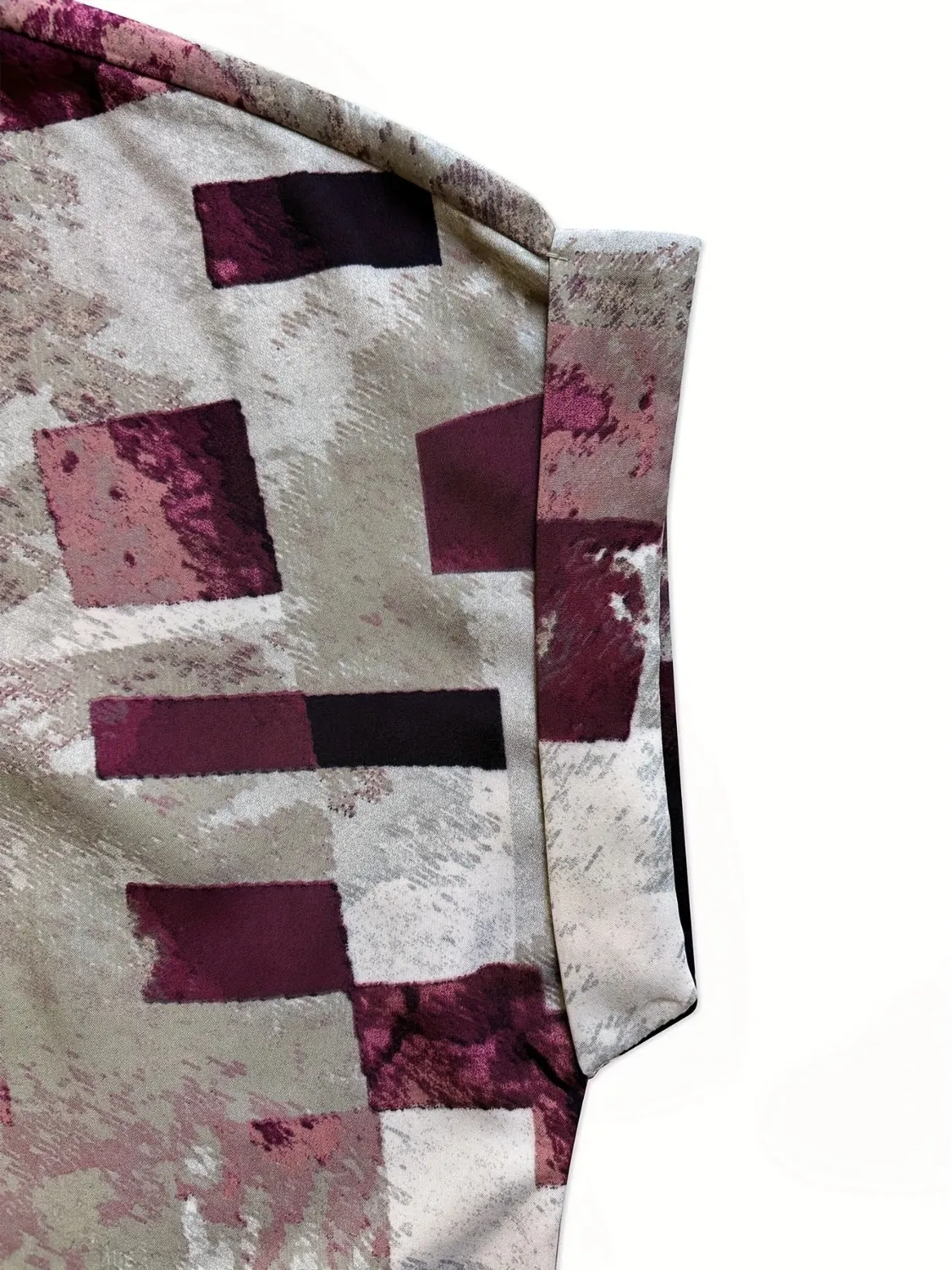 Printed Notched Short Sleeve Blouse sold by Charming Charlie product image thumbnail 5