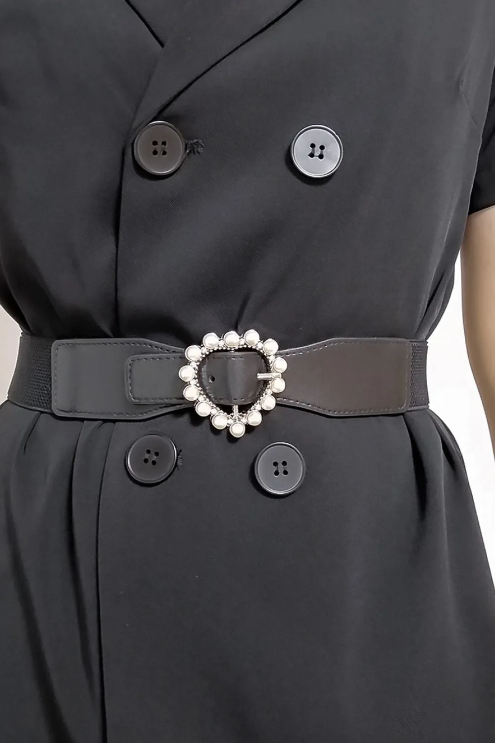 Pearl Heart Buckle Elastic Belt sold by Charming Charlie product image thumbnail 4