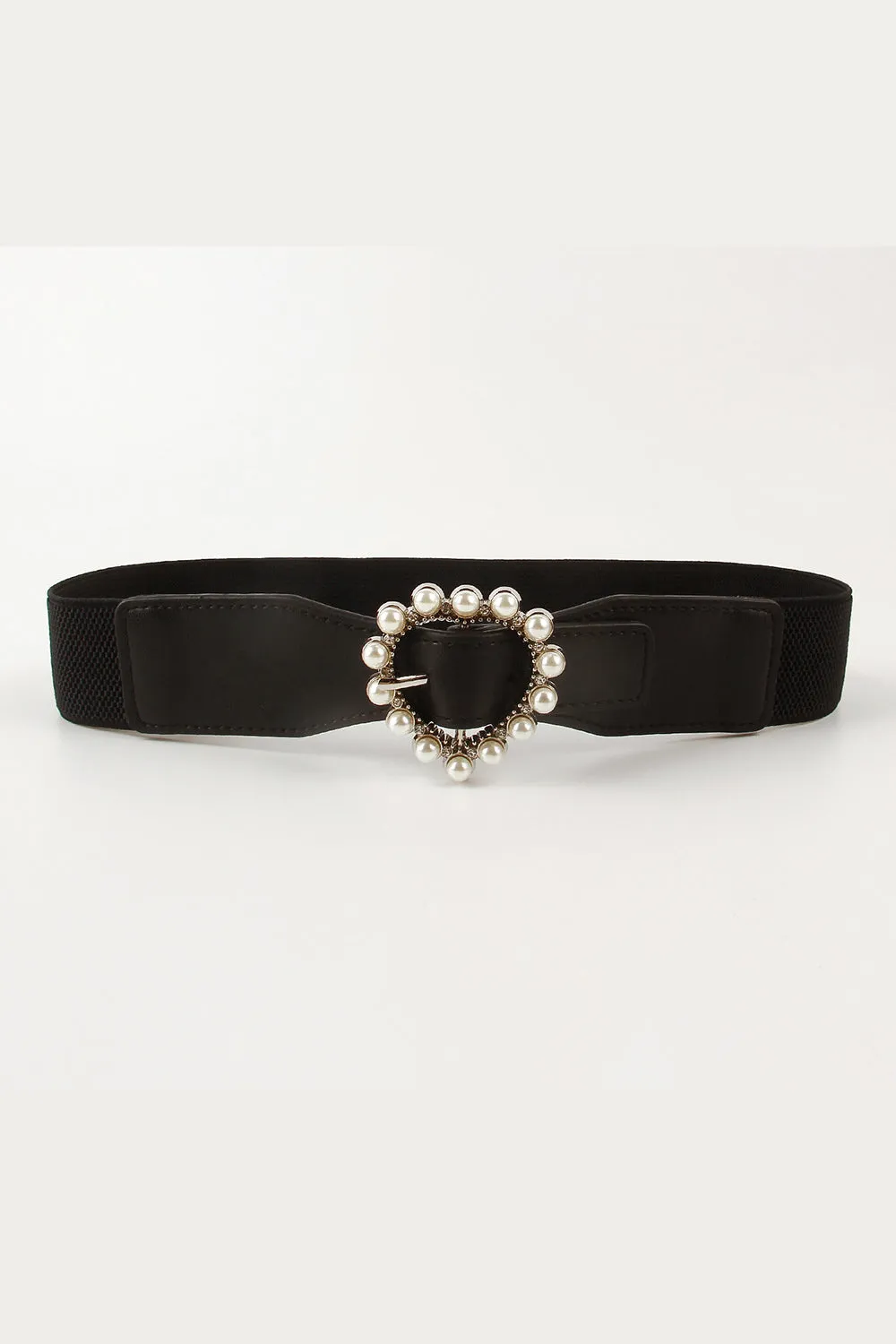 Pearl Heart Buckle Elastic Belt sold by Charming Charlie product image thumbnail 5