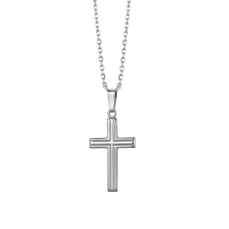 GL Creations- Sterling Silver Cross Pendant Necklace sold by Charming Charlie