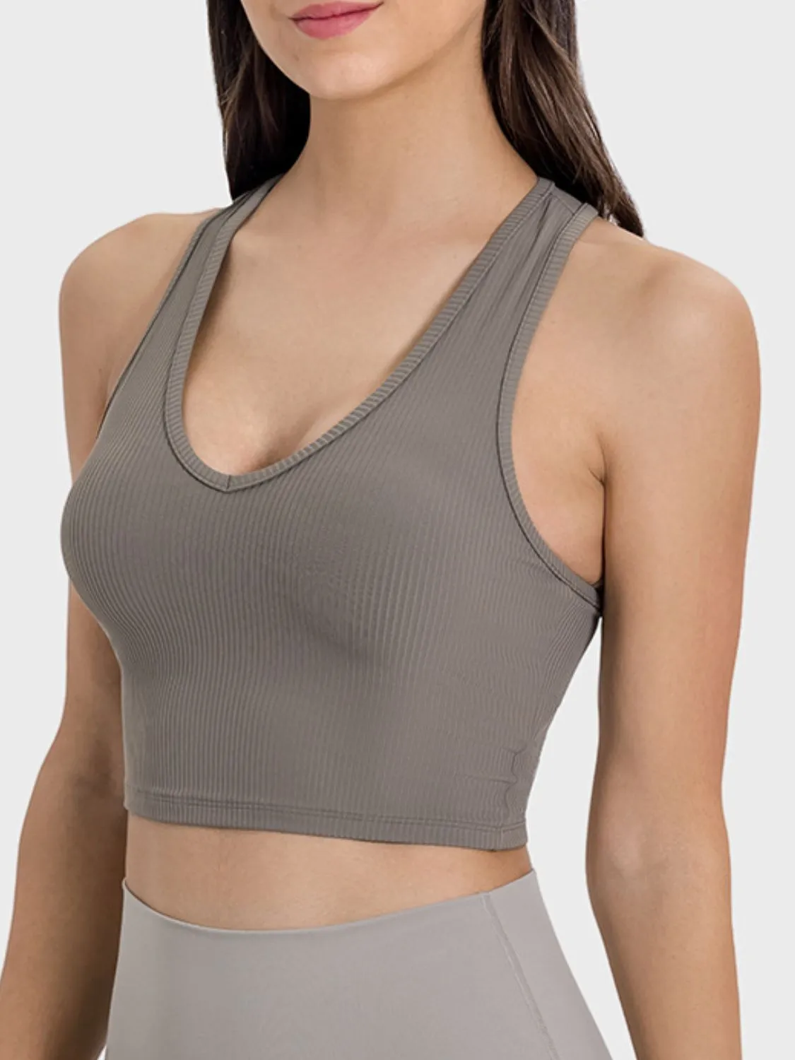 Scoop Neck Wide Strap Active Tank sold by Charming Charlie product image thumbnail 5