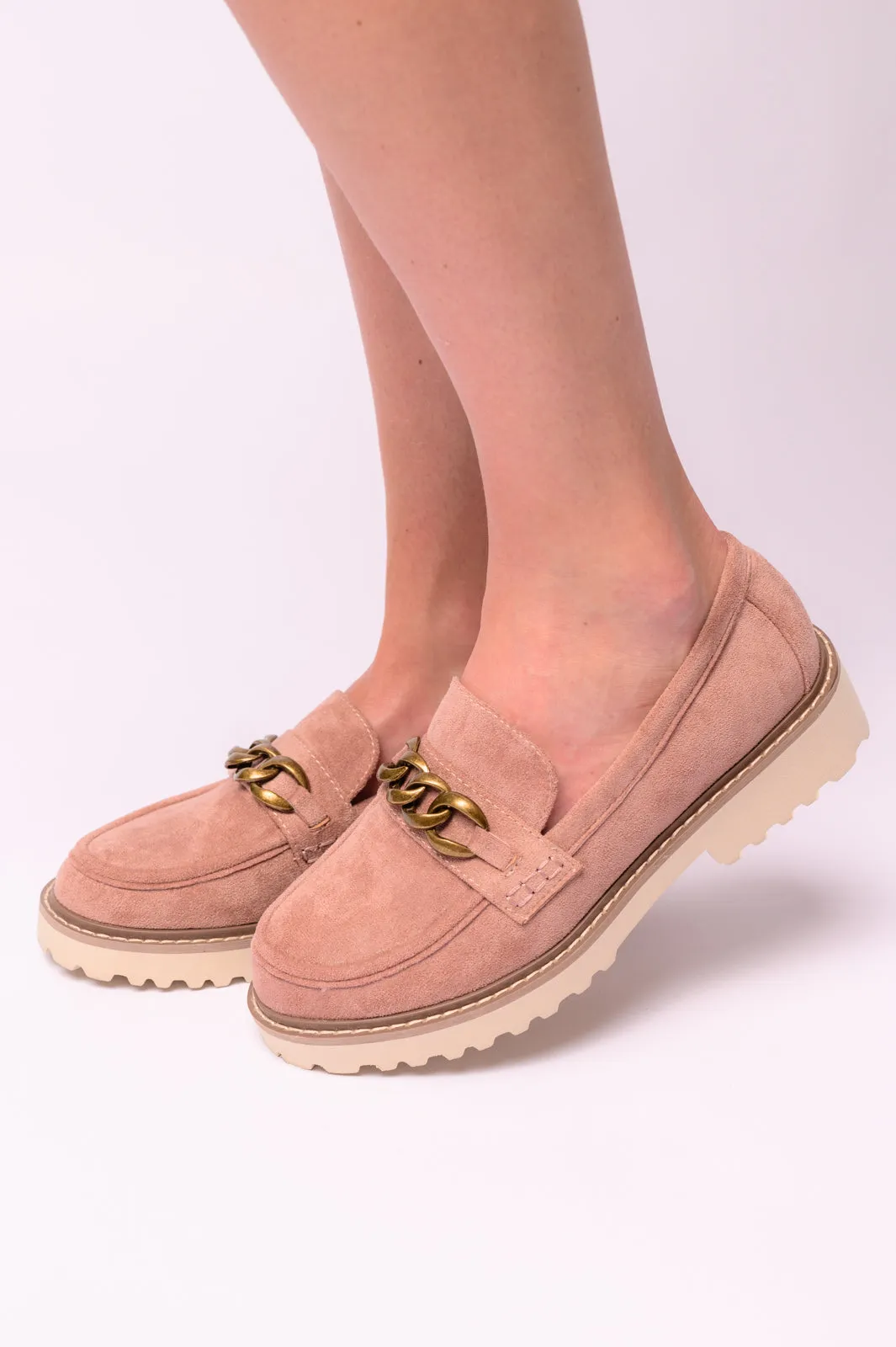 Literally Loafers in Blush Faux Suede sold by Charming Charlie product image thumbnail 3