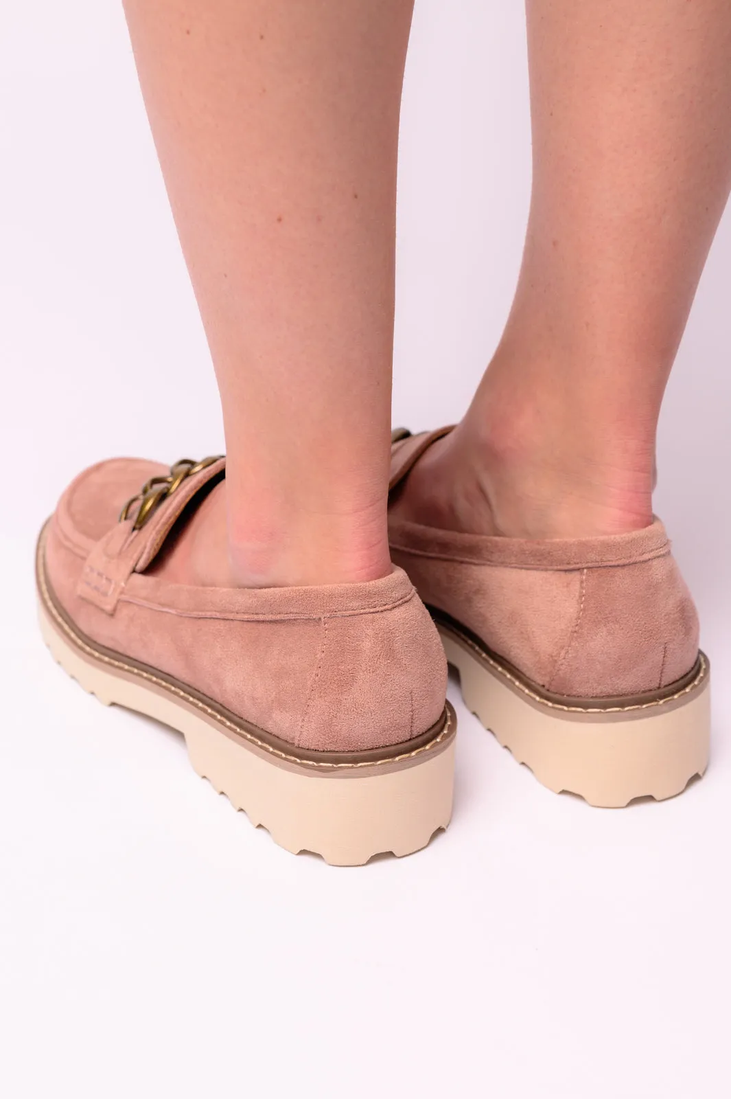 Literally Loafers in Blush Faux Suede sold by Charming Charlie product image thumbnail 4