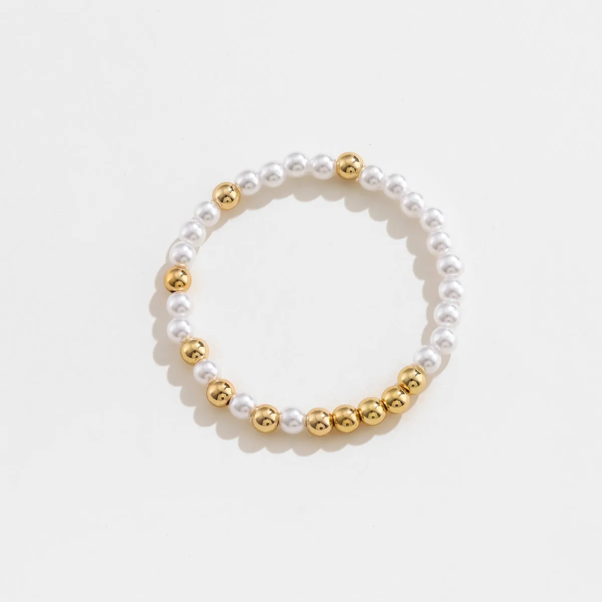 Gold-Plated Pearl Copper Bracelet sold by Charming Charlie product image thumbnail 5
