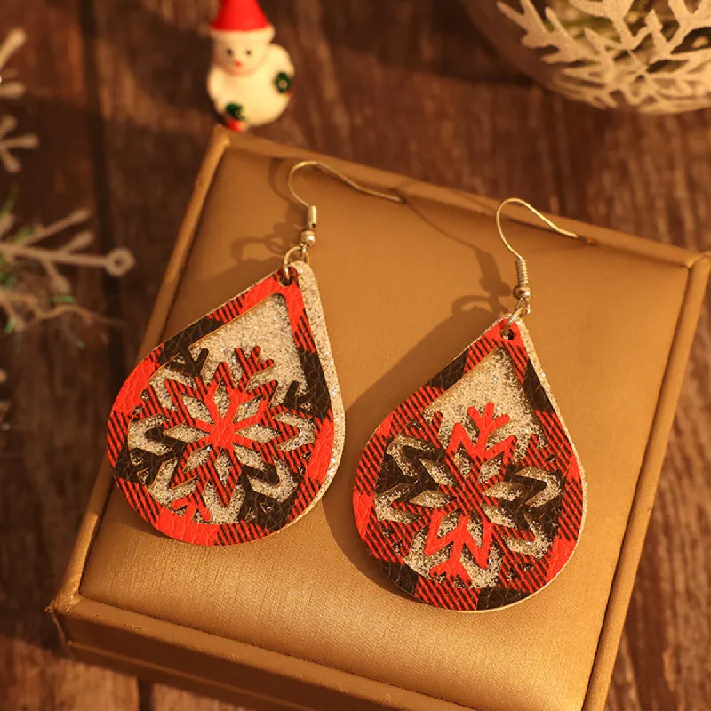 PU Leather Teardrop Shape Earrings sold by Charming Charlie