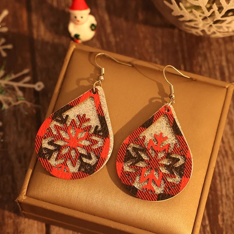 PU Leather Teardrop Shape Earrings sold by Charming Charlie