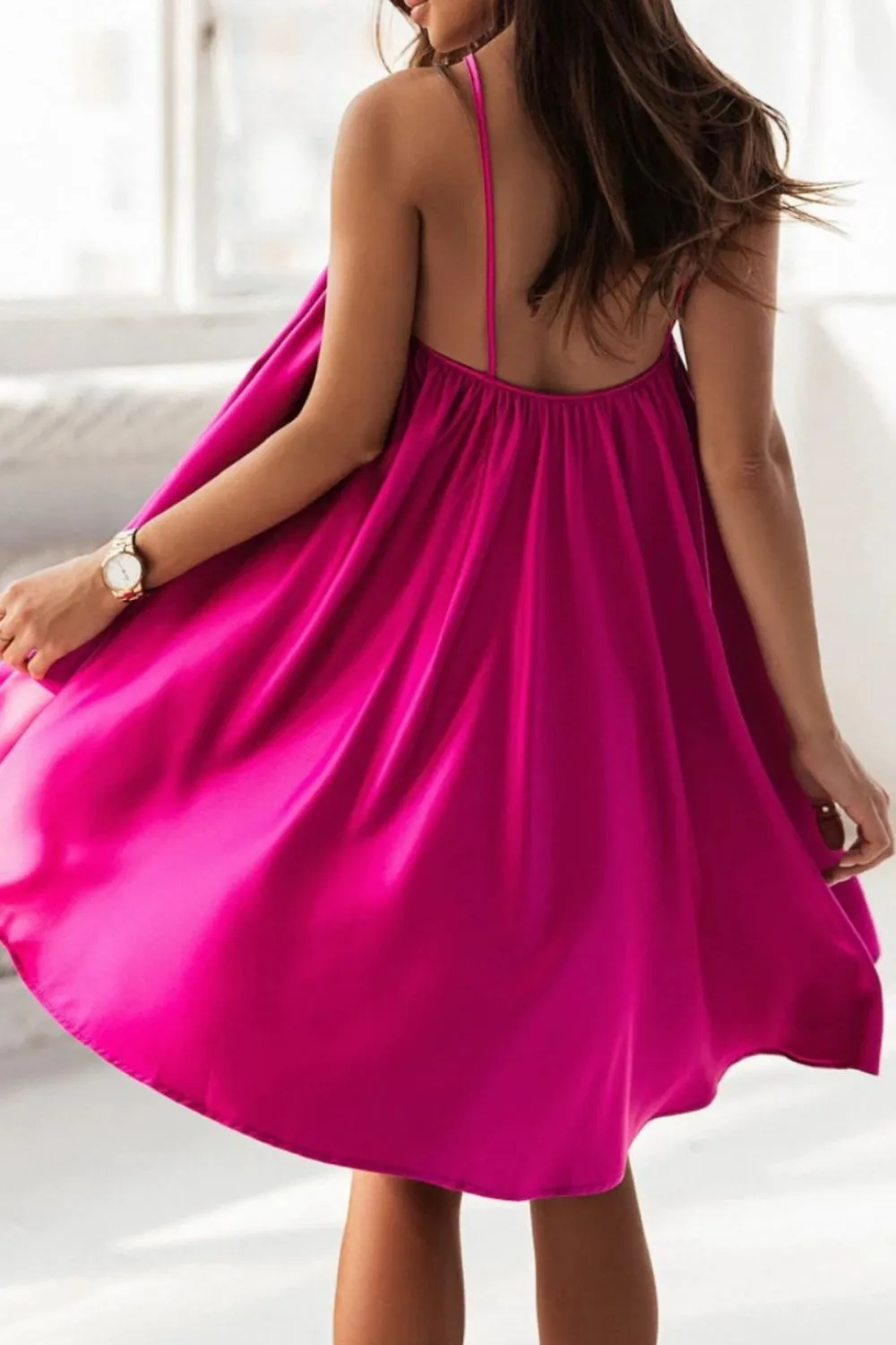 Ruched Backless Mini Cami Dress sold by Charming Charlie product image thumbnail 2