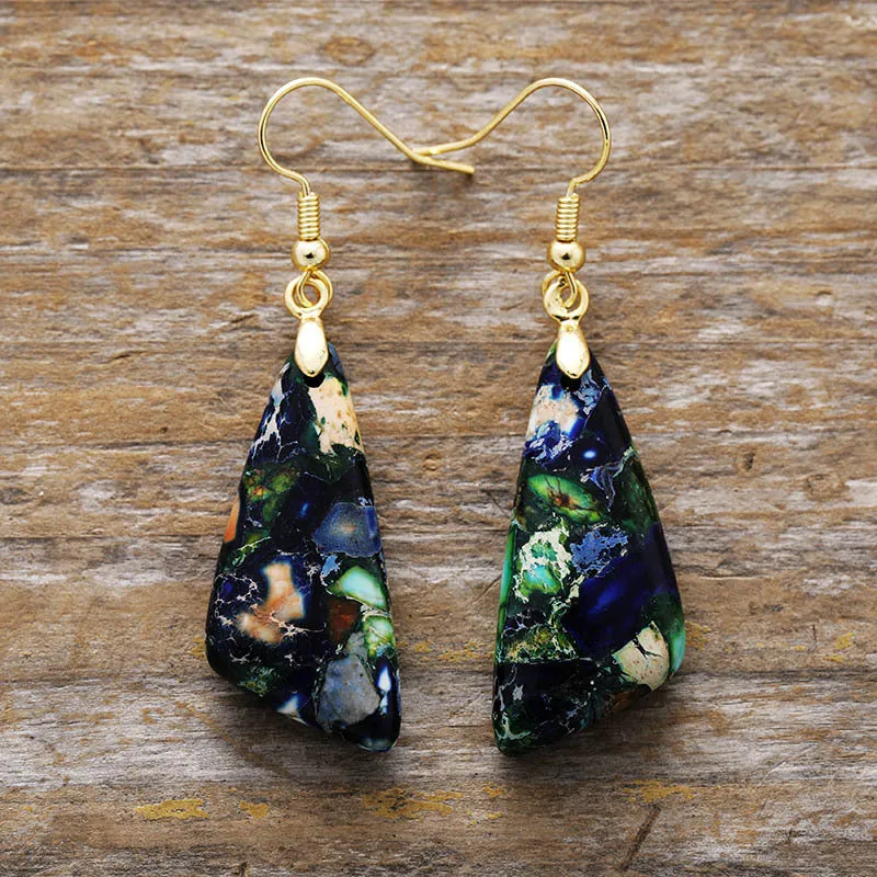 Emperor-Stone Geometric Earrings sold by Charming Charlie product image thumbnail 4