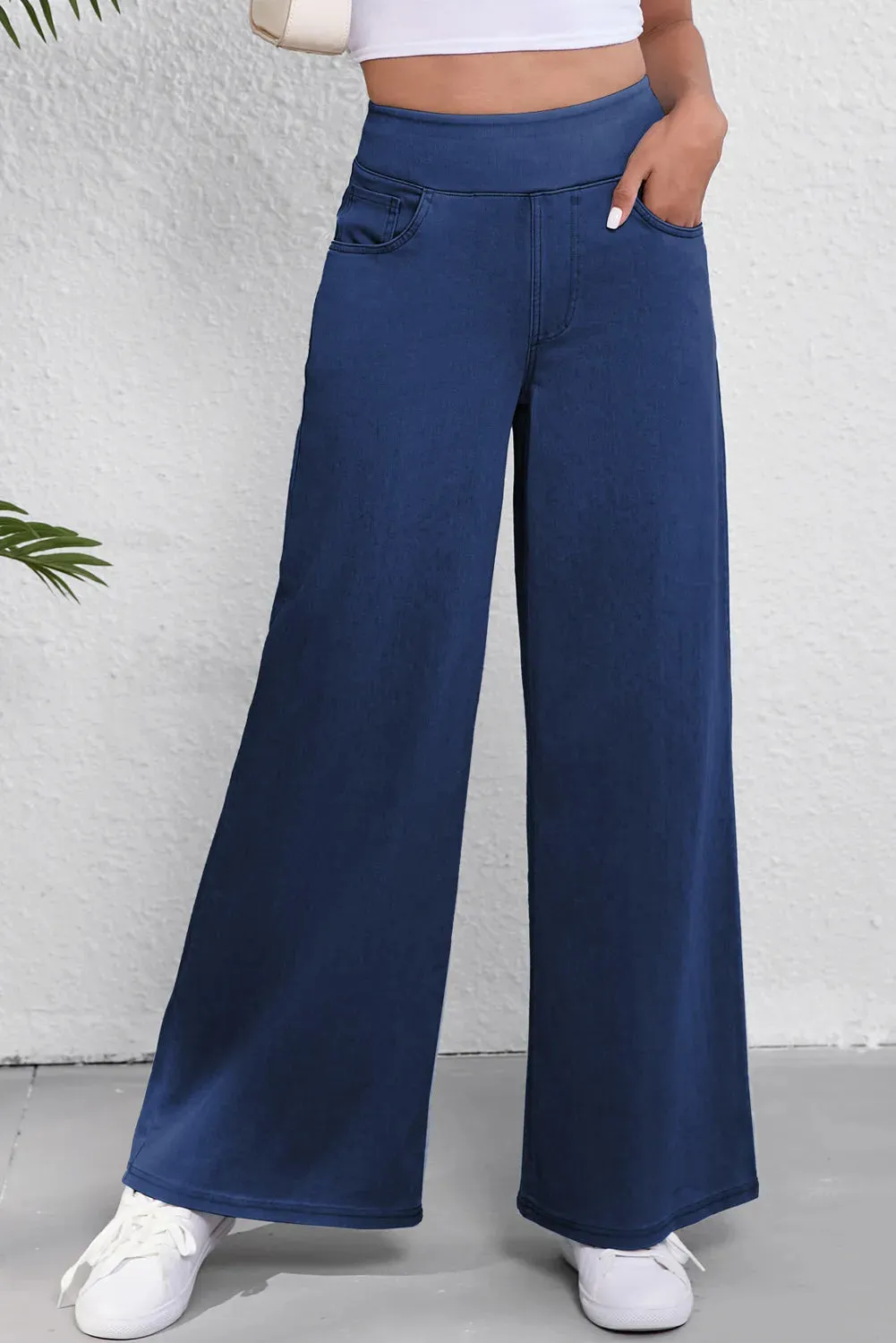 Wide Leg Jeans with Pockets sold by Charming Charlie