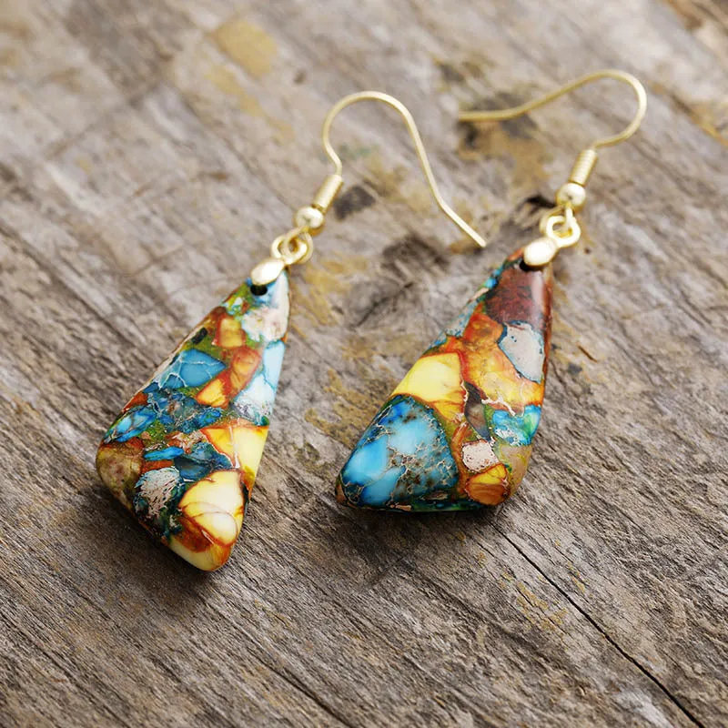 Emperor-Stone Geometric Earrings sold by Charming Charlie product image thumbnail 2