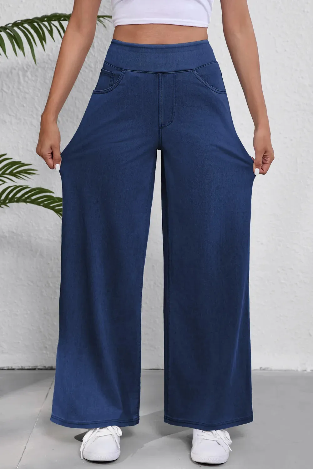 Wide Leg Jeans with Pockets sold by Charming Charlie product image thumbnail 2