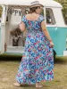 Plus Size Printed Cap Sleeve Dress sold by Charming Charlie