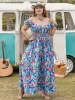 Plus Size Printed Cap Sleeve Dress sold by Charming Charlie