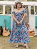 Plus Size Printed Cap Sleeve Dress sold by Charming Charlie