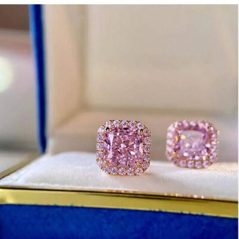 Artificial Gemstone Square Stud Earrings sold by Charming Charlie
