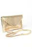 Convertible Metallic Envelope Clutch sold by Charming Charlie