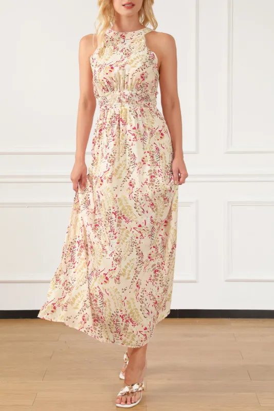 Slit Tied Printed Sleeveless Dress sold by Charming Charlie