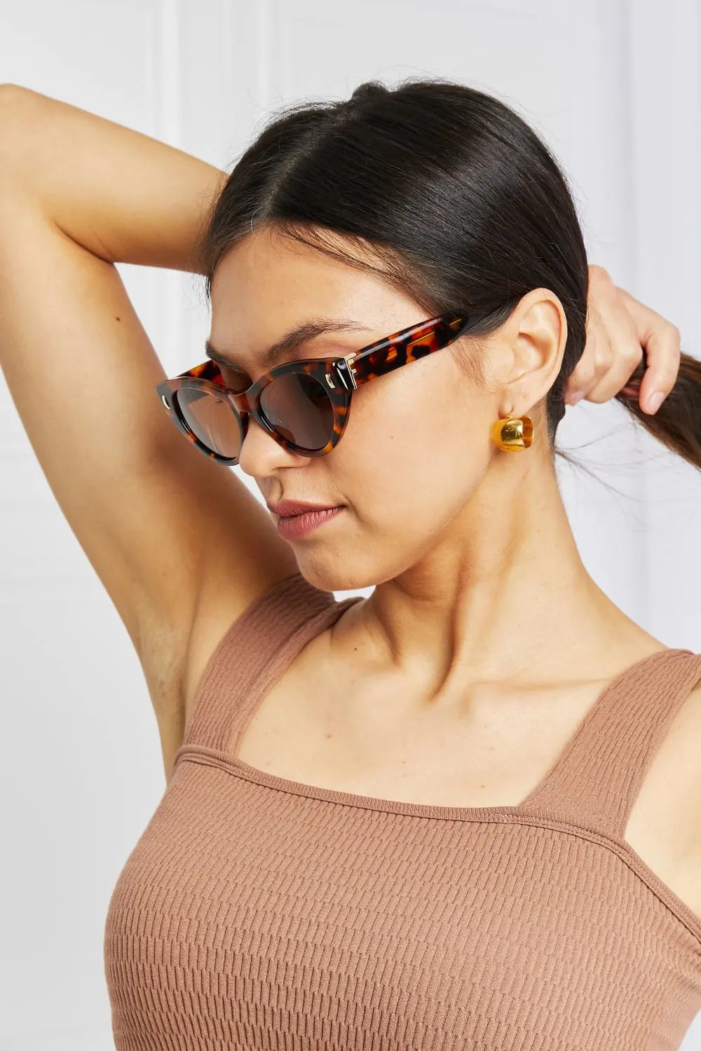 Tortoiseshell Acetate Frame Sunglasses sold by Charming Charlie product image thumbnail 4