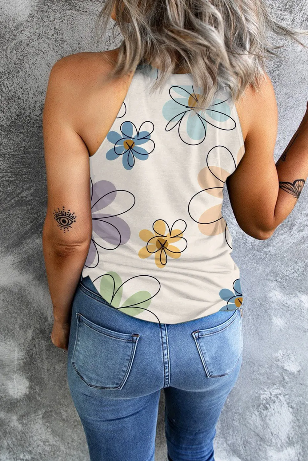 Printed Round Neck Tank sold by Charming Charlie product image thumbnail 3