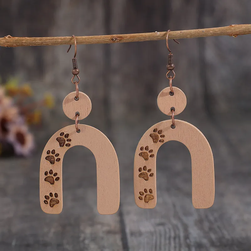 Geometric Shape Wooden Earrings sold by Charming Charlie