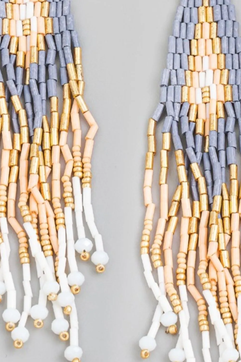 Fame Seed Beaded Fringe Drop Earrings sold by Charming Charlie product image thumbnail 3
