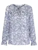 Printed Tie Neck Long Sleeve Blouse sold by Charming Charlie