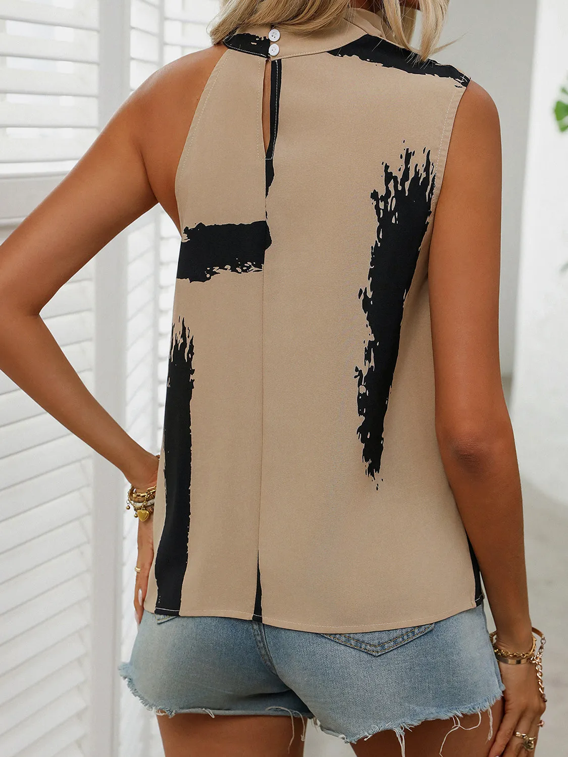 Cowl Neck Sleeveless Blouse sold by Charming Charlie product image thumbnail 2