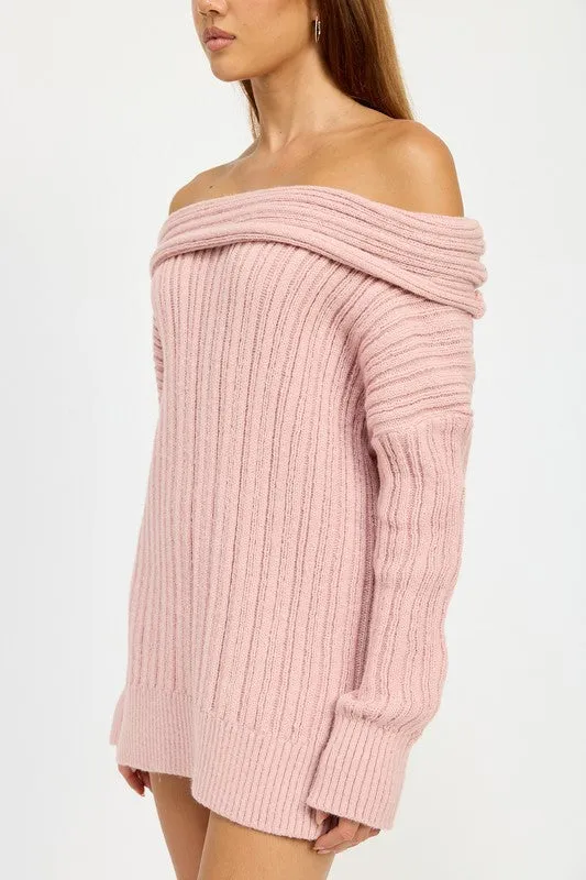 OVERSIZED OFF SHOULDER SWEATER sold by Charming Charlie product image thumbnail 2