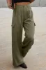 Ruched Wide Leg Pants with Pockets sold by Charming Charlie