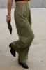 Ruched Wide Leg Pants with Pockets sold by Charming Charlie
