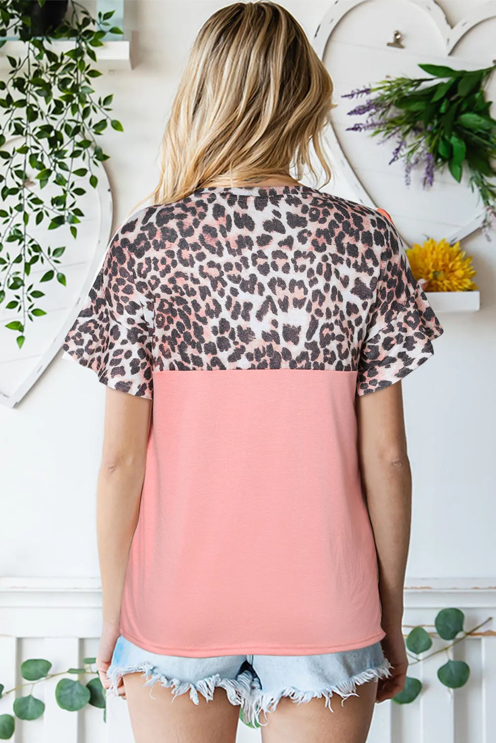 Sequin Leopard Round Neck T-Shirt sold by Charming Charlie product image thumbnail 2