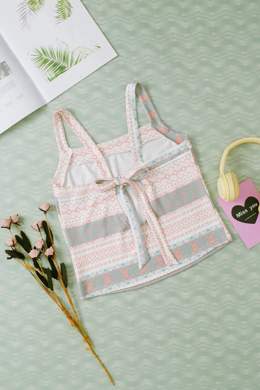 Tied Geometric Square Neck Cami sold by Charming Charlie product image thumbnail 3