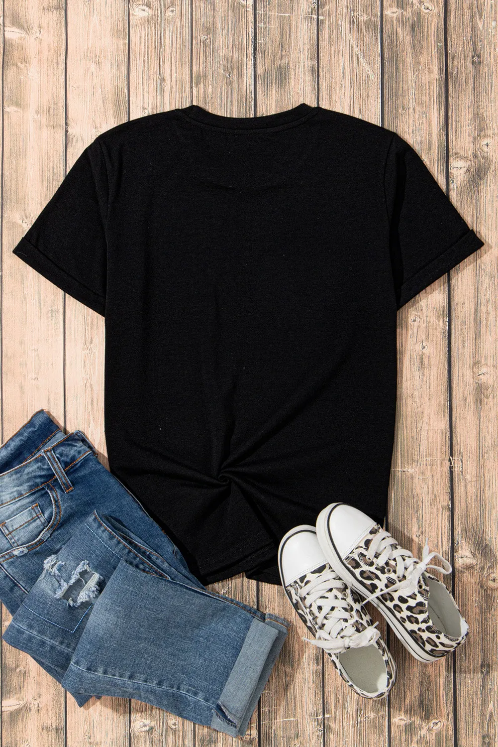 USA Rhinestone Round Neck Short Sleeve T-Shirt sold by Charming Charlie product image thumbnail 4