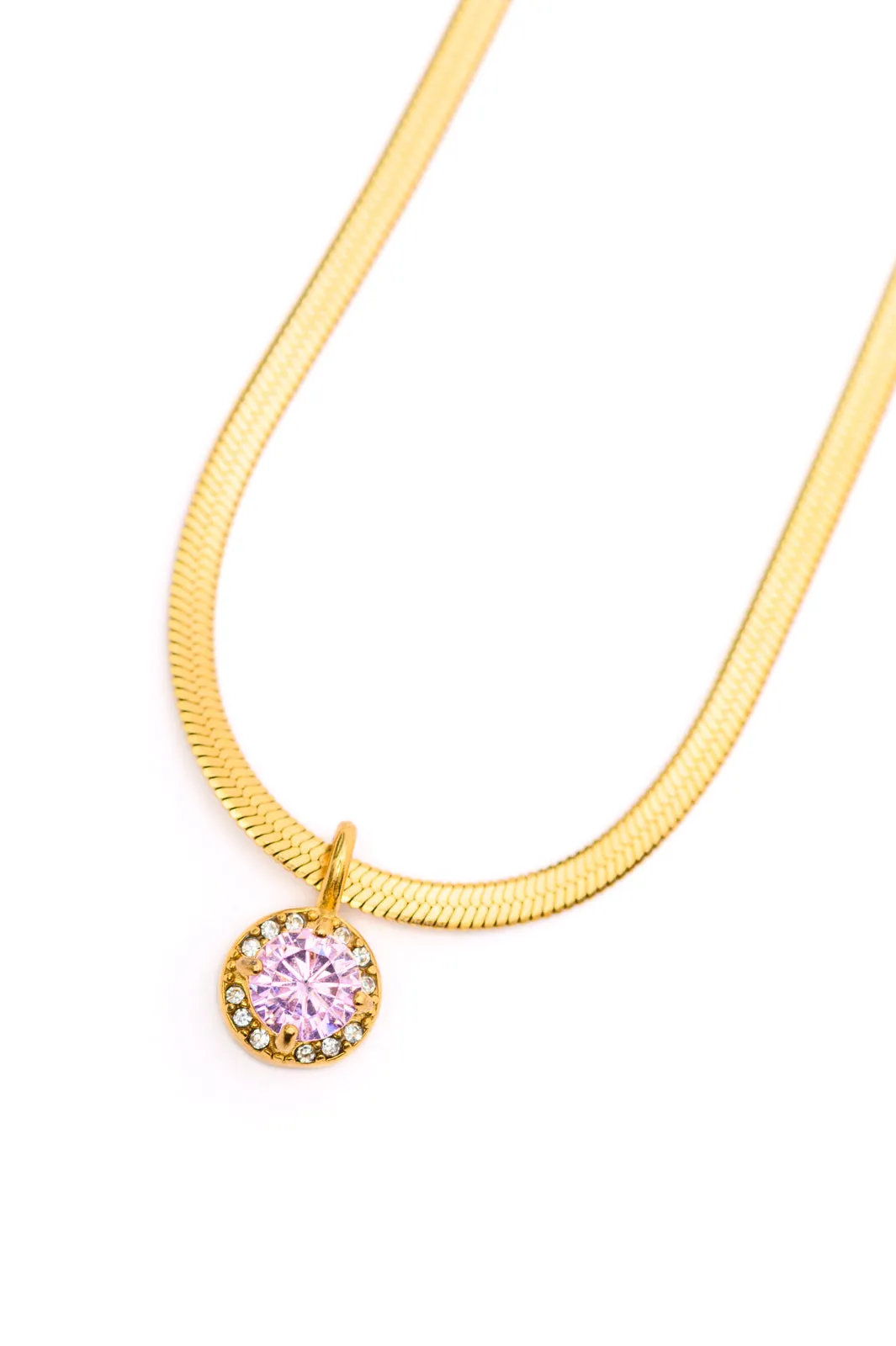 Here to Shine Gold Plated Necklace in Pink sold by Charming Charlie product image thumbnail 4