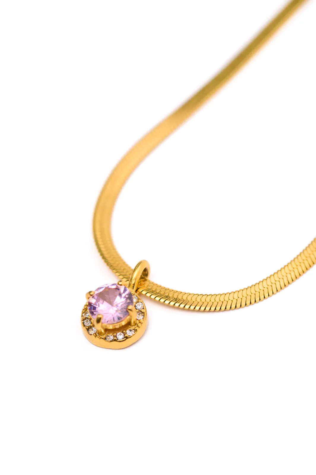Here to Shine Gold Plated Necklace in Pink sold by Charming Charlie product image thumbnail 3
