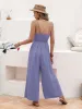 Openwork Spaghetti Strap Wide Leg Jumpsuit sold by Charming Charlie