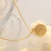 Zircon Titanium Steel Timepiece Shape Necklace sold by Charming Charlie