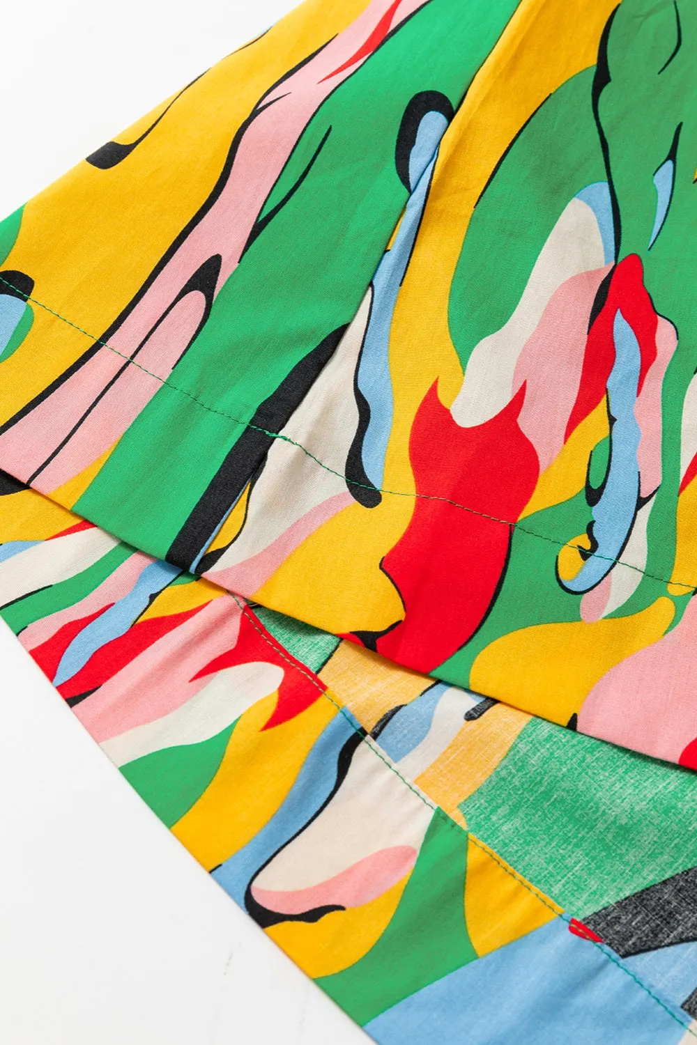 Ruffled Printed Cap Sleeve Mini Dress sold by Charming Charlie product image thumbnail 4