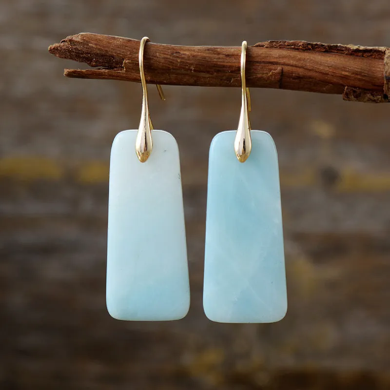 Natural Stone Geometric Shape Earrings sold by Charming Charlie