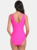 Printed Surplice Wide Strap One-Piece Swimwear sold by Charming Charlie