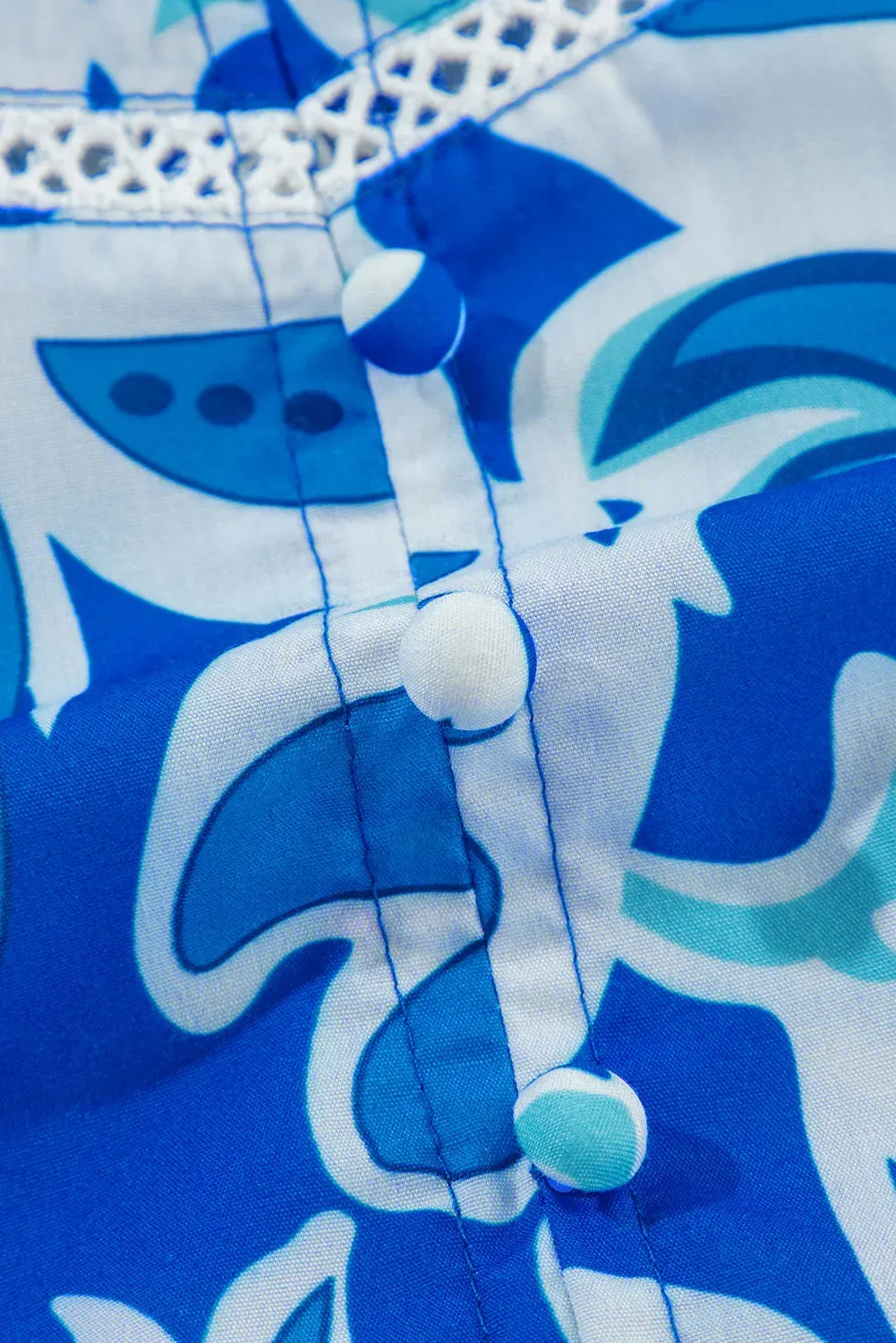 Printed Notched Three-Quarter Sleeve Blouse sold by Charming Charlie product image thumbnail 5