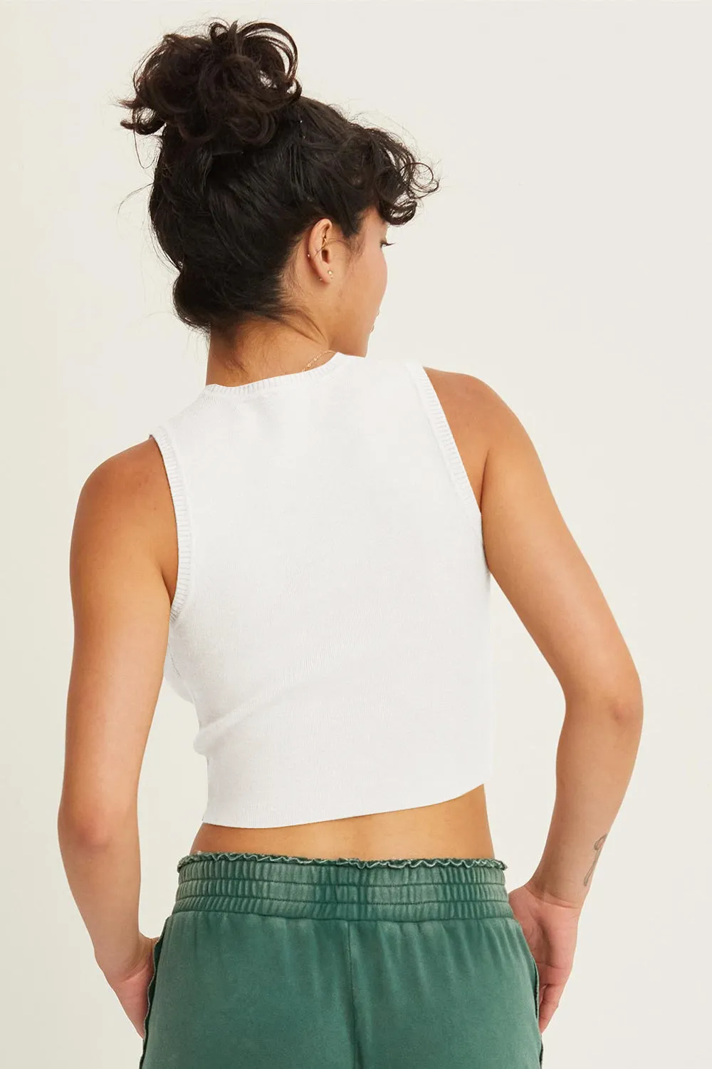 HYFVE Ribbed Knit Cropped Tank sold by Charming Charlie product image thumbnail 2