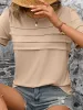Round Neck Short Sleeve Top sold by Charming Charlie