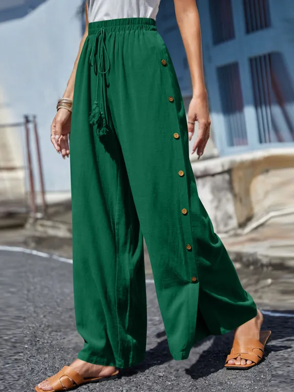 Full Size Tassel Wide Leg Pants sold by Charming Charlie