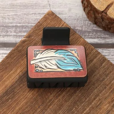 PU Leather Acrylic Claw Clip sold by Charming Charlie product image thumbnail 5